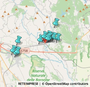 Mappa 13836 Quaregna BI, Italia (2.46846)