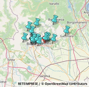 Mappa 13836 Quaregna BI, Italia (8.5915)