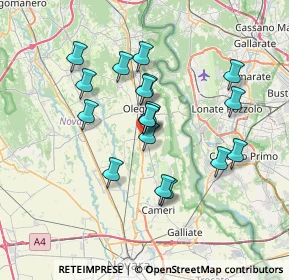 Mappa Via U. Foscolo, 28043 Bellinzago Novarese NO, Italia (6.04889)