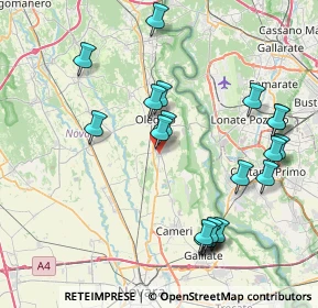 Mappa Via U. Foscolo, 28043 Bellinzago Novarese NO, Italia (8.719)