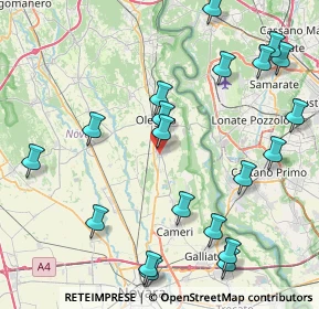 Mappa Via U. Foscolo, 28043 Bellinzago Novarese NO, Italia (10.0145)