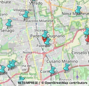 Mappa Piazza della Meridiana, 20037 Paderno Dugnano MI, Italia (3.236)