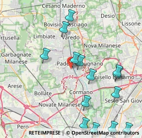 Mappa Via Silvio Pellico, 20037 Paderno Dugnano MI, Italia (5.395)