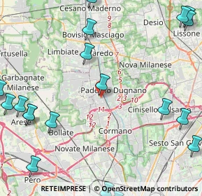 Mappa Via Cava, 20037 Paderno Dugnano MI, Italia (6.567)