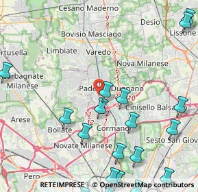 Mappa Via Cava, 20037 Paderno Dugnano MI, Italia (6.1775)