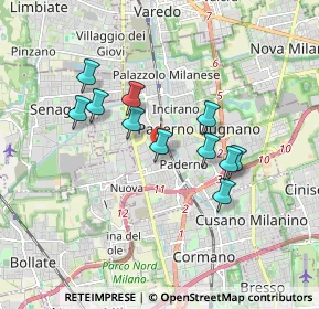 Mappa Via Silvio Pellico, 20037 Paderno Dugnano MI, Italia (1.49273)