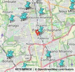 Mappa Via Cava, 20037 Paderno Dugnano MI, Italia (3.102)