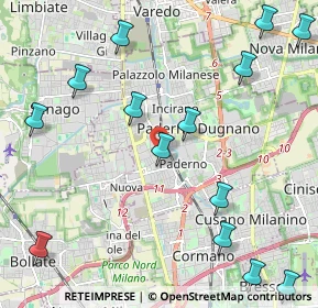 Mappa Via Silvio Pellico, 20037 Paderno Dugnano MI, Italia (2.74786)