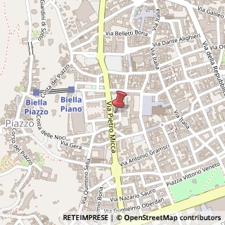 Mappa Via Don Giovanni Minzoni, 2, 13900 Biella, Biella (Piemonte)