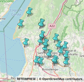 Mappa Via Polveriera, 37010 Rivoli Veronese VR, Italia (7.124)