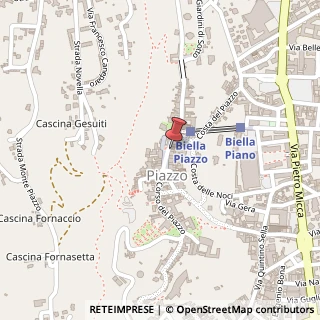 Mappa Piazza della Cisterna, 10, 13900 Biella, Biella (Piemonte)