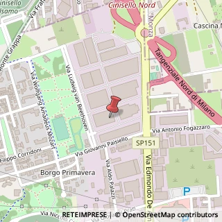 Mappa Via Johann Sebastian Bach, 13, 20092 Cinisello Balsamo, Milano (Lombardia)
