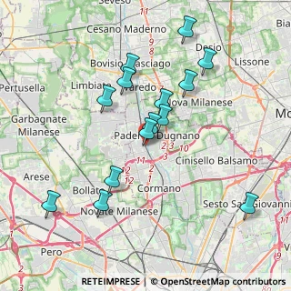 Mappa Via IV Novembre, 20037 Paderno Dugnano MI, Italia (3.70857)