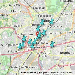 Mappa Via Campania, 20052 Monza MB, Italia (1.37077)
