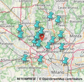 Mappa Via dell'Artigianato, 20037 Senago MI, Italia (6.15353)