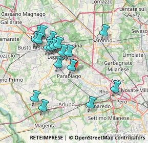 Mappa Via Costa S.lorenzo, 20014 Nerviano MI, Italia (7.34944)