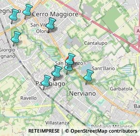 Mappa Via Costa S.lorenzo, 20014 Nerviano MI, Italia (1.96545)