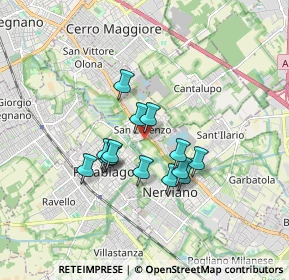 Mappa Via Costa S.lorenzo, 20014 Nerviano MI, Italia (1.29786)