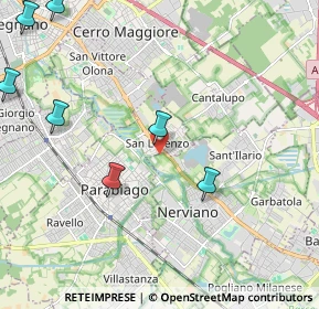 Mappa Via Costa S.lorenzo, 20014 Nerviano MI, Italia (3.43273)