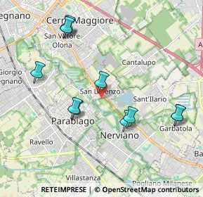 Mappa Via Costa S.lorenzo, 20014 Nerviano MI, Italia (2.06909)