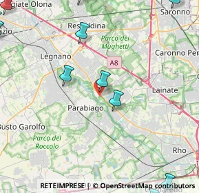 Mappa Via Costa S.lorenzo, 20014 Nerviano MI, Italia (6.8)