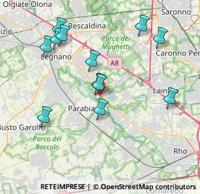 Mappa Via Costa S.lorenzo, 20014 Nerviano MI, Italia (3.93333)