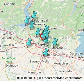 Mappa Via Vittorio Montiglio, 25127 Brescia BS, Italia (8.16833)
