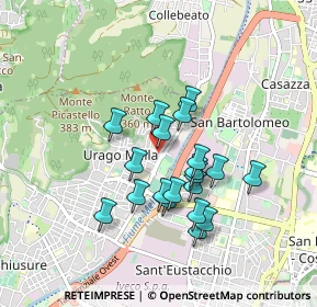 Mappa Via Vittorio Montiglio, 25127 Brescia BS, Italia (0.7195)