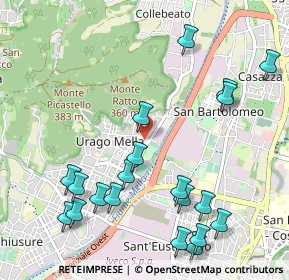 Mappa Via Vittorio Montiglio, 25127 Brescia BS, Italia (1.2415)