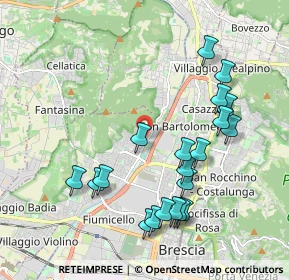 Mappa Via Vittorio Montiglio, 25127 Brescia BS, Italia (2.08)