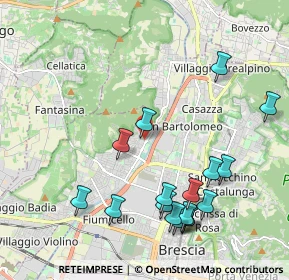 Mappa Via Vittorio Montiglio, 25127 Brescia BS, Italia (2.29)