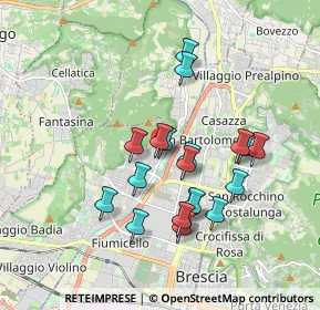 Mappa Via Vittorio Montiglio, 25127 Brescia BS, Italia (1.612)