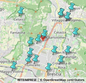 Mappa Via Vittorio Montiglio, 25127 Brescia BS, Italia (2.34389)