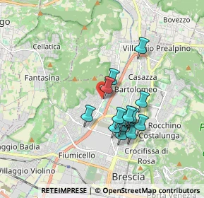 Mappa Via Vittorio Montiglio, 25127 Brescia BS, Italia (1.41714)