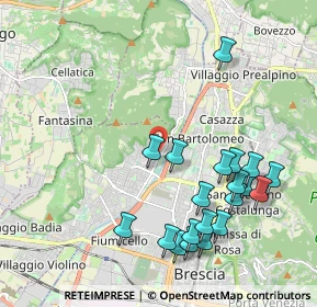 Mappa Via Vittorio Montiglio, 25127 Brescia BS, Italia (2.2175)