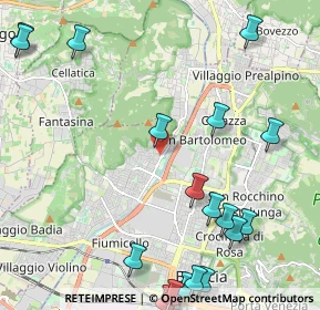 Mappa Via Vittorio Montiglio, 25127 Brescia BS, Italia (2.91722)