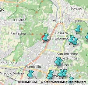 Mappa Via Vittorio Montiglio, 25127 Brescia BS, Italia (2.96308)
