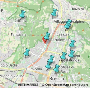 Mappa Via Vittorio Montiglio, 25127 Brescia BS, Italia (2.13083)