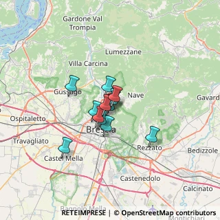 Mappa 25133 Brescia BS, Italia (3.86583)