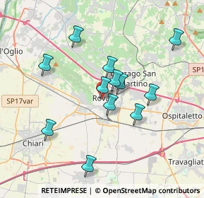 Mappa Via Sant'Orsola, 25038 Rovato BS, Italia (3.2475)