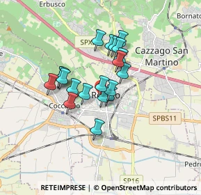 Mappa Via Sant'Orsola, 25038 Rovato BS, Italia (1.2415)