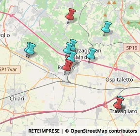 Mappa Via Gerolamo Calca, 25038 Rovato BS, Italia (3.88917)