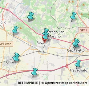 Mappa Via Gerolamo Calca, 25038 Rovato BS, Italia (4.8675)