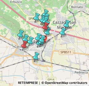 Mappa Via Gerolamo Calca, 25038 Rovato BS, Italia (1.4045)