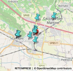 Mappa Via Gerolamo Calca, 25038 Rovato BS, Italia (1.22455)