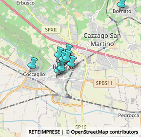 Mappa Via Gerolamo Calca, 25038 Rovato BS, Italia (1.695)