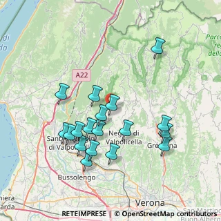 Mappa Via Monti Lessini, 37020 Marano di Valpolicella VR, Italia (7.39222)