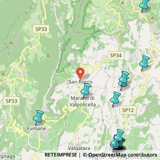 Mappa Via Monti Lessini, 37020 Marano di Valpolicella VR, Italia (3.65824)