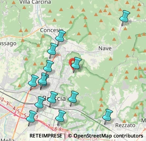 Mappa Via Ottaviano Montini, 25133 Brescia BS, Italia (4.55357)