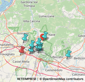 Mappa Via Ottaviano Montini, 25133 Brescia BS, Italia (5.61083)